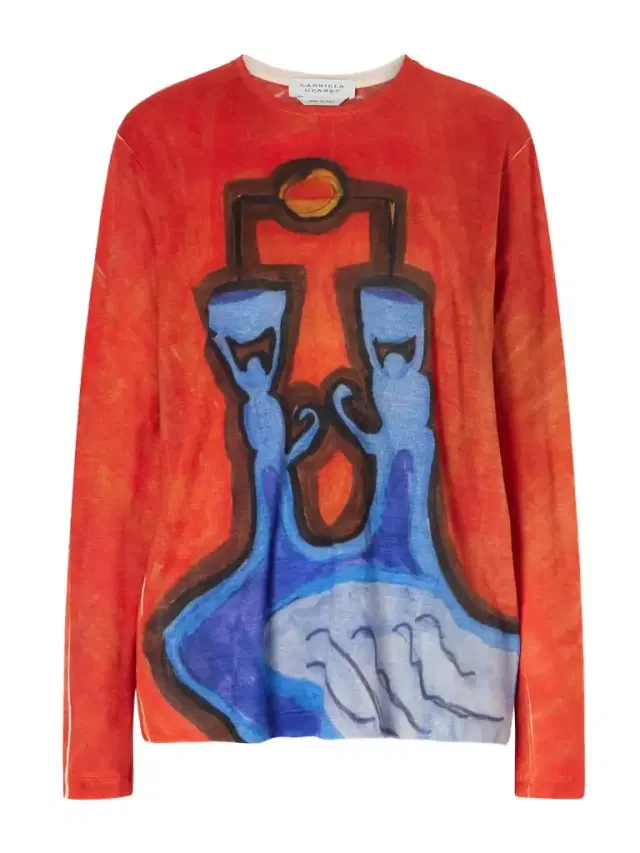 Isaro Printed Cashmere Sweatshirt Isaro Printed Cashmere Sweatshirt
