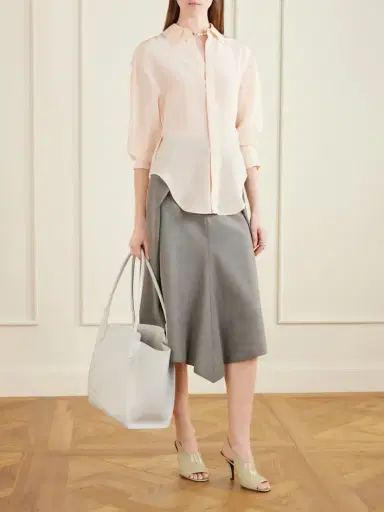 Victoria Beckham The Victoria Soft Mini Metallic Leather Tote | Thumbnail 3 Victoria Beckham The Victoria Soft Mini Metallic Leather Tote | Thumbnail 3