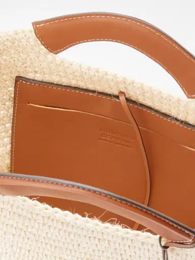 Hunting Season Leather-trimmed Raffia Tote | Thumbnail 6 Hunting Season Leather-trimmed Raffia Tote | Thumbnail 6