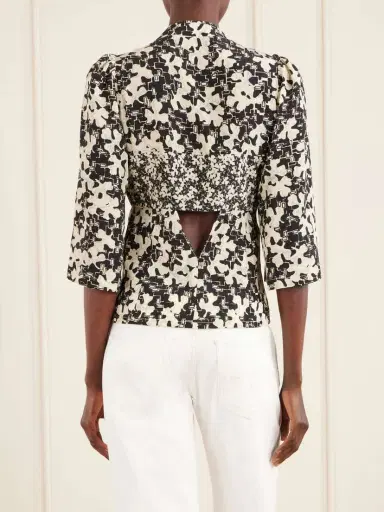 MAISON MAYLE Kazu Floral-print Silk Top | Thumbnail 3 MAISON MAYLE Kazu Floral-print Silk Top | Thumbnail 3