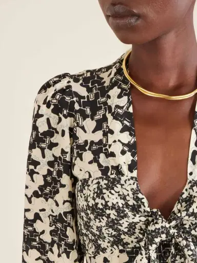 MAISON MAYLE Kazu Floral-print Silk Top | Thumbnail 4 MAISON MAYLE Kazu Floral-print Silk Top | Thumbnail 4