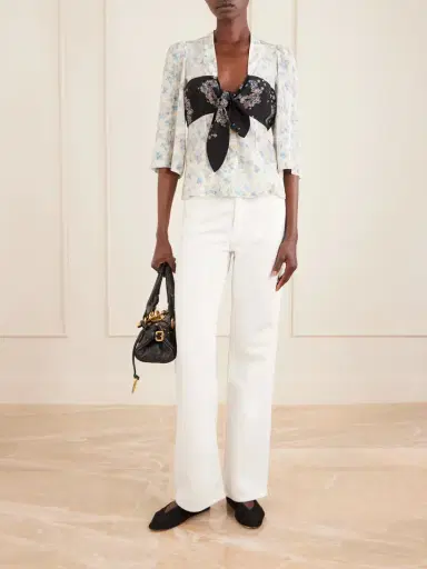 MAISON MAYLE Kazu Floral-print Silk Top | Thumbnail 2 MAISON MAYLE Kazu Floral-print Silk Top | Thumbnail 2