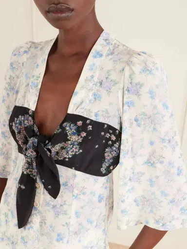 MAISON MAYLE Kazu Floral-print Silk Top | Thumbnail 4 MAISON MAYLE Kazu Floral-print Silk Top | Thumbnail 4