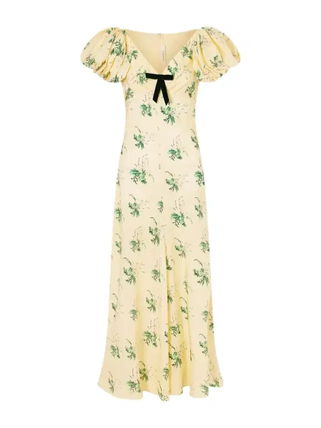 Floral-print Silk Gown Floral-print Silk Gown