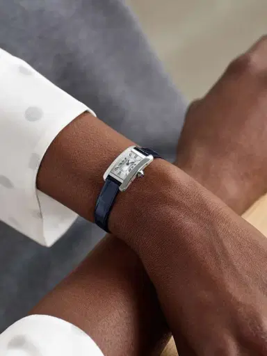 Cartier Tank Américaine Mini 28mm Stainless Steel And Alligator Watch | Thumbnail 2 Cartier Tank Américaine Mini 28mm Stainless Steel And Alligator Watch | Thumbnail 2