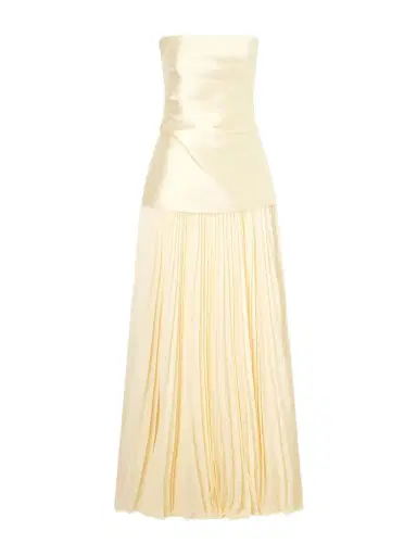 Solace London Claudette Steapless Twill And Chiffon Gown | Thumbnail 1 Solace London Claudette Steapless Twill And Chiffon Gown | Thumbnail 1