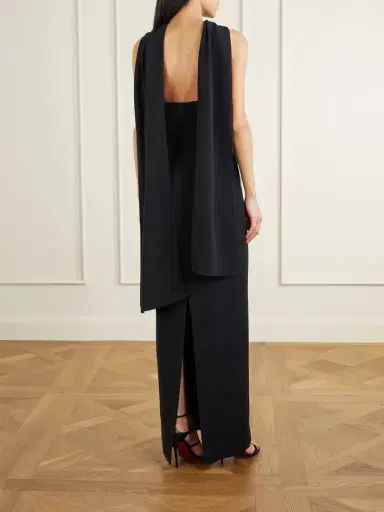 Solace London Rona Twisted Crepe Halterneck Gown | Thumbnail 3 Solace London Rona Twisted Crepe Halterneck Gown | Thumbnail 3