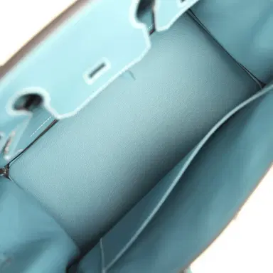 HERMÈS Hermes Birkin 30 Blue Jean Togo Palladium Hardware | Thumbnail 8 HERMÈS Hermes Birkin 30 Blue Jean Togo Palladium Hardware | Thumbnail 8