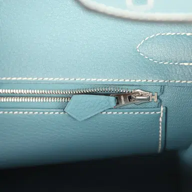 HERMÈS Hermes Birkin 30 Blue Jean Togo Palladium Hardware | Thumbnail 9 HERMÈS Hermes Birkin 30 Blue Jean Togo Palladium Hardware | Thumbnail 9