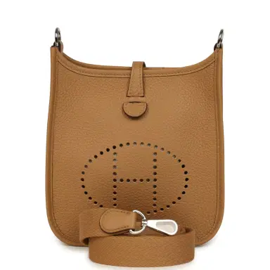 HERMÈS Hermes Evelyne TPM Biscuit Clemence Palladium Hardware | Thumbnail 1 HERMÈS Hermes Evelyne TPM Biscuit Clemence Palladium Hardware | Thumbnail 1