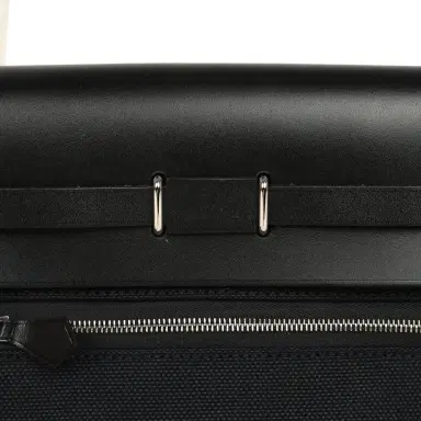 HERMÈS Hermes Herbag Zip 20 Mini Black Toile Militaire Canvas and Vache Hunter Palladium Hardware | Thumbnail 8 HERMÈS Hermes Herbag Zip 20 Mini Black Toile Militaire Canvas and Vache Hunter Palladium Hardware | Thumbnail 8