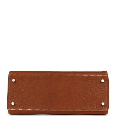 HERMÈS Hermes Kelly Retourne 28 Fauve Barenia Faubourg Palladium Hardware | Thumbnail 6 HERMÈS Hermes Kelly Retourne 28 Fauve Barenia Faubourg Palladium Hardware | Thumbnail 6