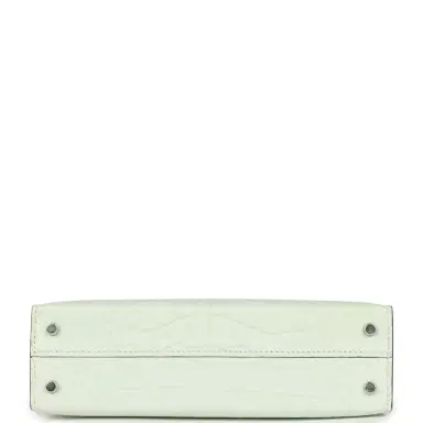 HERMÈS Hermes Kelly Sellier 20 Vert Peppermint Matte Alligator Palladium Hardware | Thumbnail 6 HERMÈS Hermes Kelly Sellier 20 Vert Peppermint Matte Alligator Palladium Hardware | Thumbnail 6