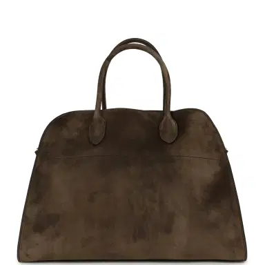 The Row The Row Soft Margaux 15 Bag Nut Brown Suede Silver Hardware | Thumbnail 4 The Row The Row Soft Margaux 15 Bag Nut Brown Suede Silver Hardware | Thumbnail 4