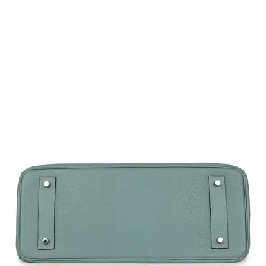 HERMÈS Vintage Hermes Shoulder Birkin 42 JPG Ciel Clemence Palladium Hardware | Thumbnail 6 HERMÈS Vintage Hermes Shoulder Birkin 42 JPG Ciel Clemence Palladium Hardware | Thumbnail 6