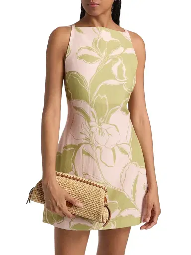 Misa Los Angeles Women's Ellu Floral A-Line Minidress | Thumbnail 3 Misa Los Angeles Women's Ellu Floral A-Line Minidress | Thumbnail 3