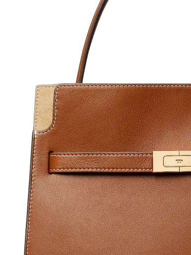 Tory Burch Women's Lee Radziwill Leather Top Handle Bag - Aged Tan | Thumbnail 4 Tory Burch Women's Lee Radziwill Leather Top Handle Bag - Aged Tan | Thumbnail 4