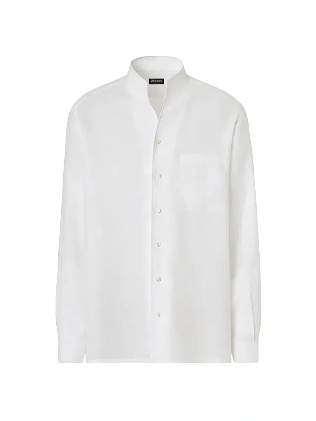 Men's Oasi Lino Shirt - White Men's Oasi Lino Shirt - White