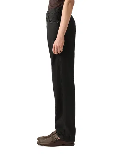 ZEGNA Men's Stretch Cotton and Linen Roccia Jeans - Navy Blue | Thumbnail 3 ZEGNA Men's Stretch Cotton and Linen Roccia Jeans - Navy Blue | Thumbnail 3