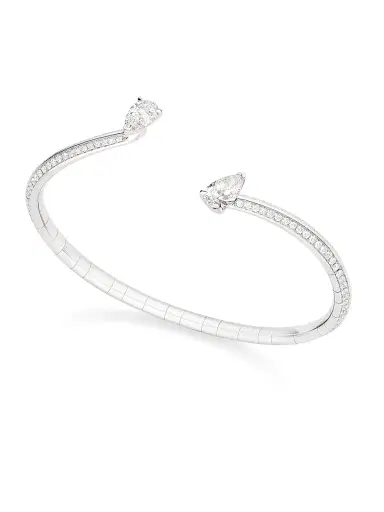 Repossi Women's Brevis 18K White Gold & 2.20 TCW Diamond Cuff - White Gold | Thumbnail 1 Repossi Women's Brevis 18K White Gold & 2.20 TCW Diamond Cuff - White Gold | Thumbnail 1