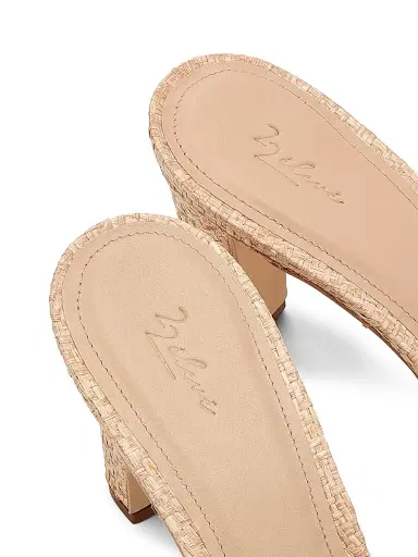 22élevé Women's 80MM Crystal-Embellished Raffia Block-Heel Sandals - Natural Raffia Crystal - Size 12 | Thumbnail 6 22élevé Women's 80MM Crystal-Embellished Raffia Block-Heel Sandals - Natural Raffia Crystal - Size 12 | Thumbnail 6
