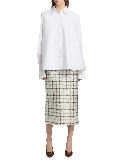 Brandon Maxwell Women's Vaughn Frothy Layered Shirt | Thumbnail 2 Brandon Maxwell Women's Vaughn Frothy Layered Shirt | Thumbnail 2