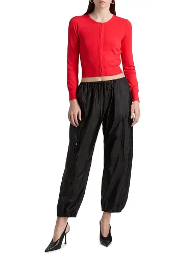 Brandon Maxwell Women's The Ellery Shrunken Cardigan | Thumbnail 2 Brandon Maxwell Women's The Ellery Shrunken Cardigan | Thumbnail 2