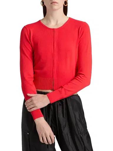 Brandon Maxwell Women's The Ellery Shrunken Cardigan | Thumbnail 3 Brandon Maxwell Women's The Ellery Shrunken Cardigan | Thumbnail 3