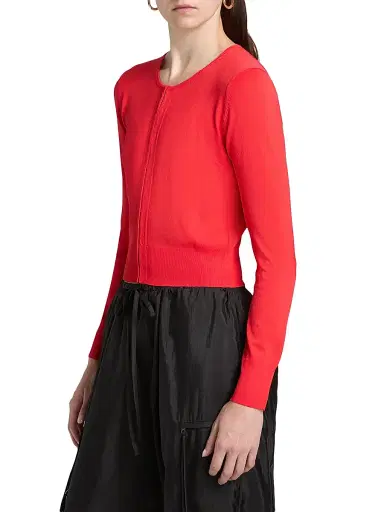 Brandon Maxwell Women's The Ellery Shrunken Cardigan | Thumbnail 4 Brandon Maxwell Women's The Ellery Shrunken Cardigan | Thumbnail 4