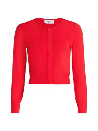 Brandon Maxwell Women's The Ellery Shrunken Cardigan | Thumbnail 1 Brandon Maxwell Women's The Ellery Shrunken Cardigan | Thumbnail 1