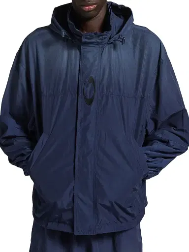 Balenciaga Men's Hooded Rain Jacket - Marine Blue | Thumbnail 5 Balenciaga Men's Hooded Rain Jacket - Marine Blue | Thumbnail 5