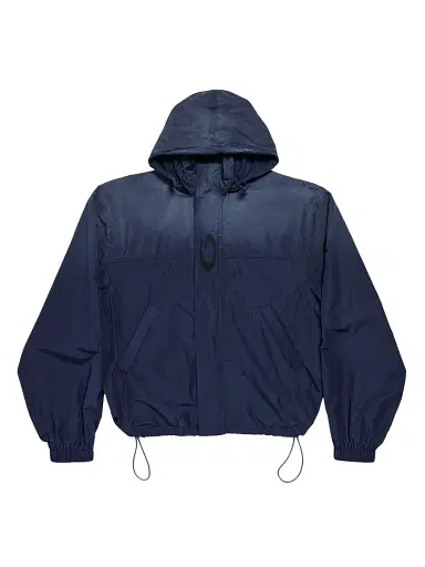 Balenciaga Men's Hooded Rain Jacket - Marine Blue | Thumbnail 1 Balenciaga Men's Hooded Rain Jacket - Marine Blue | Thumbnail 1