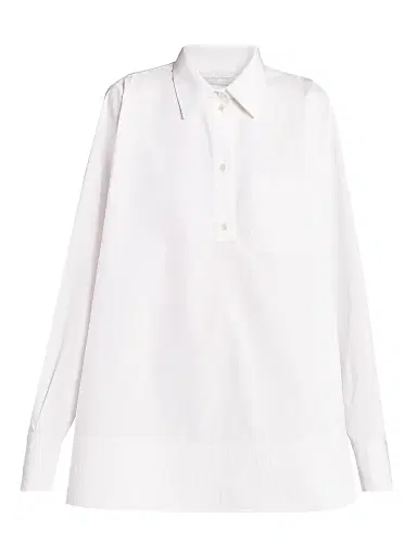 Stella McCartney Women's Poplin Mini-Shirtdress - Pure White | Thumbnail 1 Stella McCartney Women's Poplin Mini-Shirtdress - Pure White | Thumbnail 1