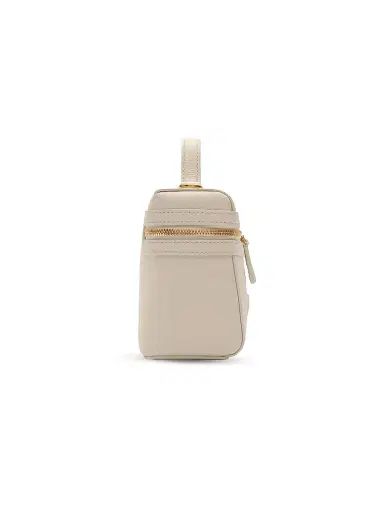 Burberry Women's Bloomsbury Check-Lined Leather Vanity Case - Light Beige | Thumbnail 3 Burberry Women's Bloomsbury Check-Lined Leather Vanity Case - Light Beige | Thumbnail 3