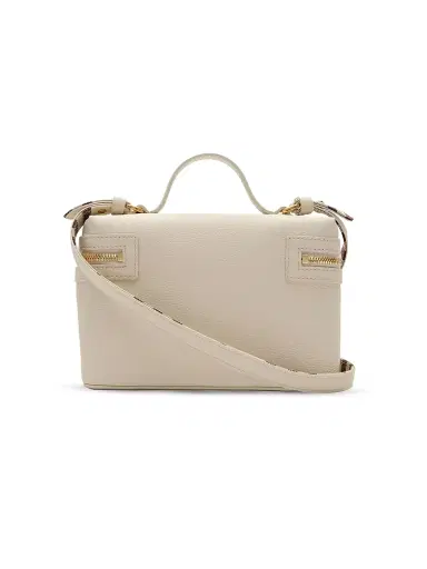 Burberry Women's Bloomsbury Check-Lined Leather Vanity Case - Light Beige | Thumbnail 4 Burberry Women's Bloomsbury Check-Lined Leather Vanity Case - Light Beige | Thumbnail 4