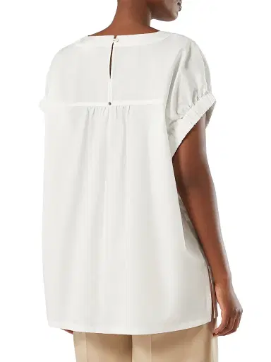 Marina Rinaldi Women's Cotton Poplin Blouse | Thumbnail 4 Marina Rinaldi Women's Cotton Poplin Blouse | Thumbnail 4
