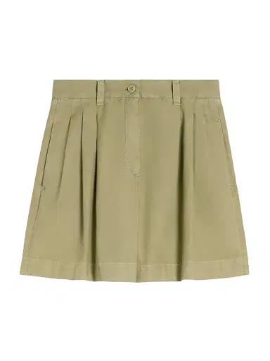Weekend Max Mara Women's Cotton Panama Bermuda Shorts - Olive Green - Size 14 | Thumbnail 1 Weekend Max Mara Women's Cotton Panama Bermuda Shorts - Olive Green - Size 14 | Thumbnail 1