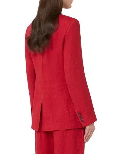 Max Mara Women's Linen Twill Blazer | Thumbnail 3 Max Mara Women's Linen Twill Blazer | Thumbnail 3