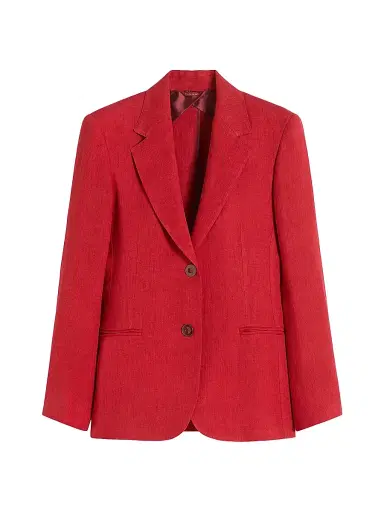 Max Mara Women's Linen Twill Blazer | Thumbnail 1 Max Mara Women's Linen Twill Blazer | Thumbnail 1