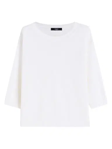 Weekend Max Mara Women's Linen Yarn Oversize Jumper - White - Size Large | Thumbnail 1 Weekend Max Mara Women's Linen Yarn Oversize Jumper - White - Size Large | Thumbnail 1