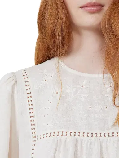 Weekend Max Mara Women's Linen Canvas and Stretch Jersey Top | Thumbnail 5 Weekend Max Mara Women's Linen Canvas and Stretch Jersey Top | Thumbnail 5