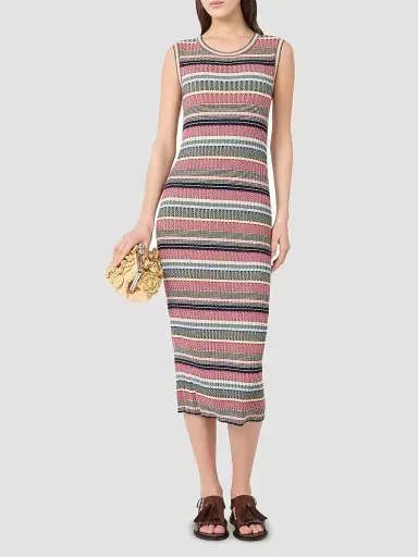 Weekend Max Mara Women's Viscose Yarn Midi Dress - Multicolour - Size XL | Thumbnail 2 Weekend Max Mara Women's Viscose Yarn Midi Dress - Multicolour - Size XL | Thumbnail 2