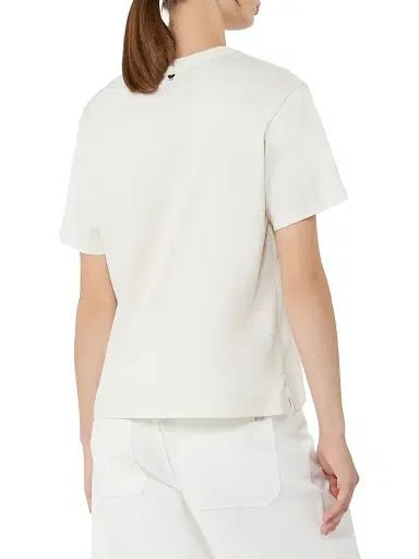 Weekend Max Mara Women's Cotton Jersey T-Shirt - Ecru | Thumbnail 4 Weekend Max Mara Women's Cotton Jersey T-Shirt - Ecru | Thumbnail 4
