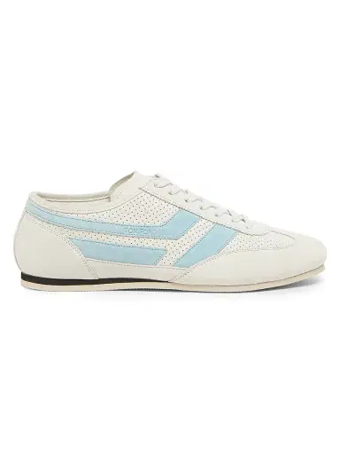 Tom Ford Men's Brook Perforated Suede Low-Top Sneakers | Thumbnail 1 Tom Ford Men's Brook Perforated Suede Low-Top Sneakers | Thumbnail 1