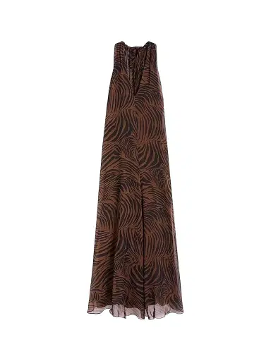Max Mara Women's Printed Silk Chiffon Dress | Thumbnail 1 Max Mara Women's Printed Silk Chiffon Dress | Thumbnail 1