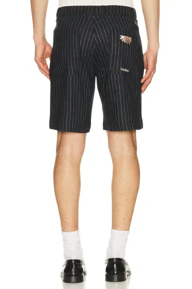 Khalhon Linen Stripe Club Shorts | Thumbnail 2 Khalhon Linen Stripe Club Shorts | Thumbnail 2