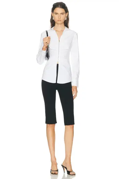 Alexander Wang Gathered Bust Shirt | Thumbnail 4 Alexander Wang Gathered Bust Shirt | Thumbnail 4