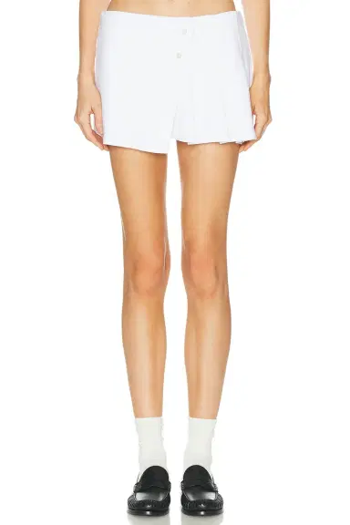 Alexander Wang Pleated Wrap Mini Skirt | Thumbnail 1 Alexander Wang Pleated Wrap Mini Skirt | Thumbnail 1