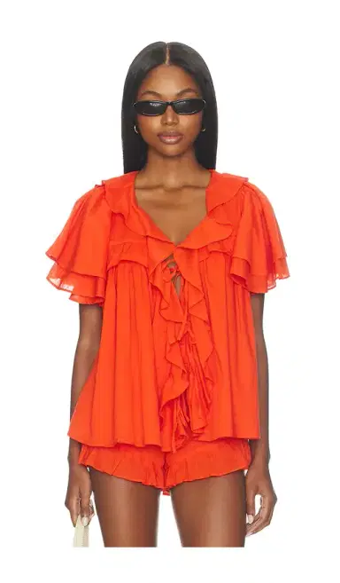 Show Me Your Mumu Rosalie Ruffle Top | Thumbnail 1 Show Me Your Mumu Rosalie Ruffle Top | Thumbnail 1