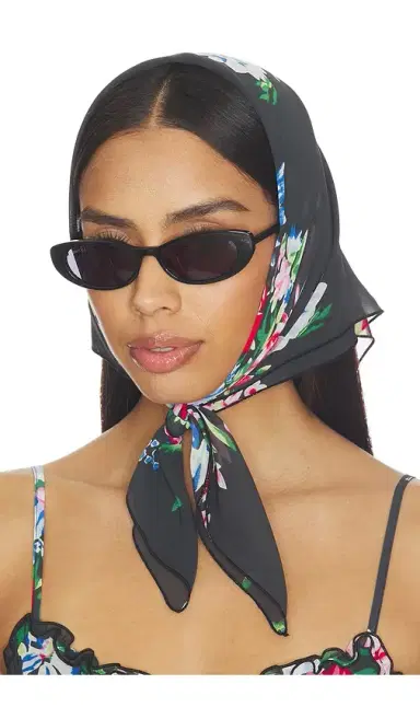 Frankies Bikinis Josie Chiffon Head Scarf | Thumbnail 1 Frankies Bikinis Josie Chiffon Head Scarf | Thumbnail 1